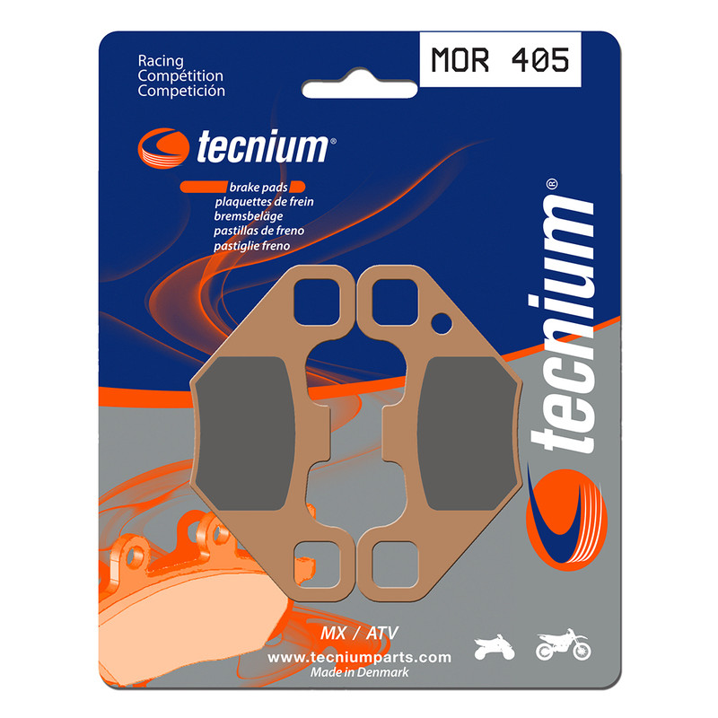 Plaquettes de frein TECNIUM Racing MX/Quad métal fritté - MOR405