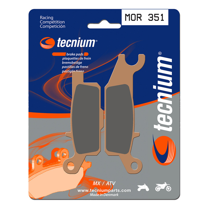 Plaquettes de frein TECNIUM Racing MX/Quad métal fritté - MOR351