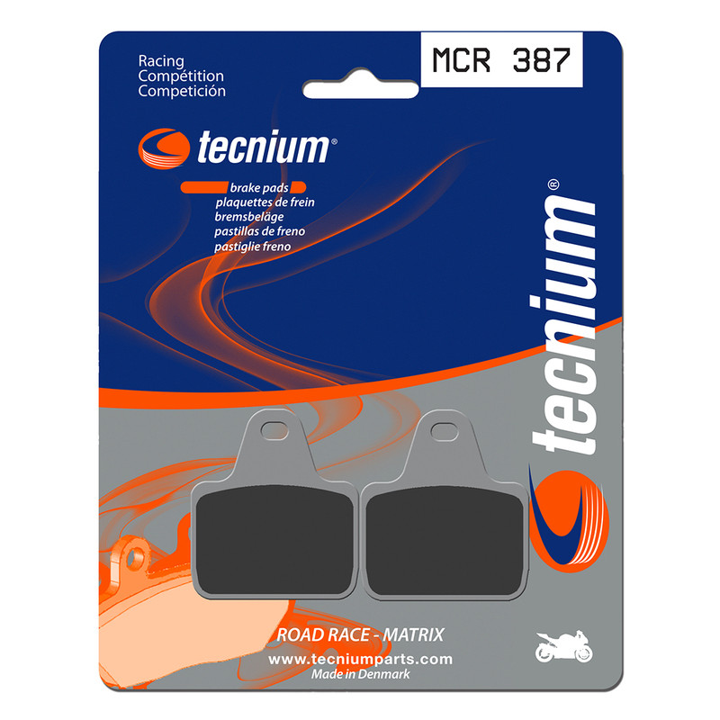 Plaquettes de frein TECNIUM Racing métal fritté carbone - MCR387