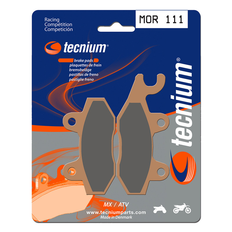 Plaquettes de frein TECNIUM Racing MX/Quad métal fritté - MOR111