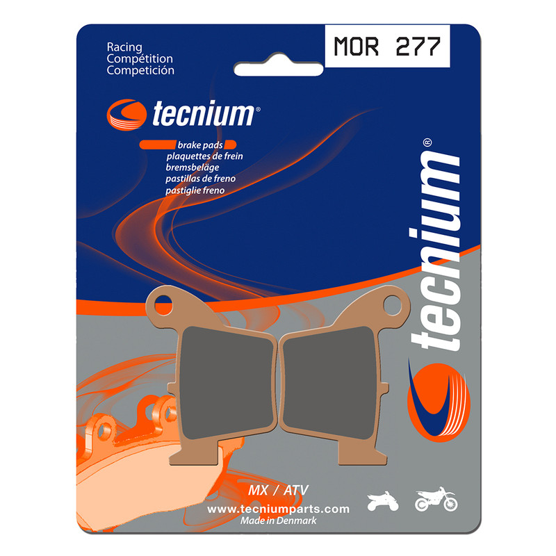 Plaquettes de frein TECNIUM Racing MX/Quad métal fritté - MOR277