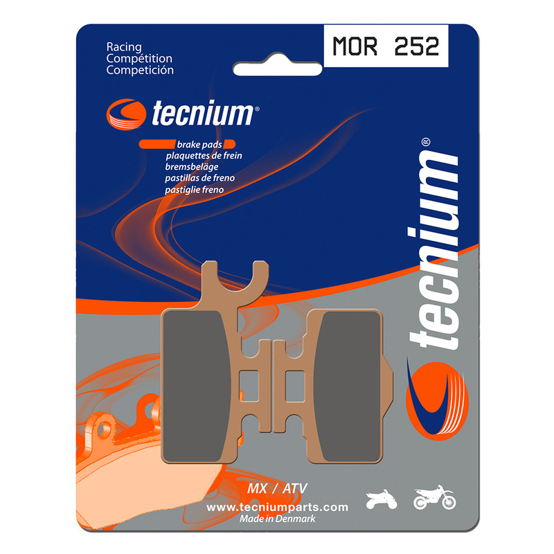 Plaquettes de frein TECNIUM Racing MX/Quad métal fritté - MOR252
