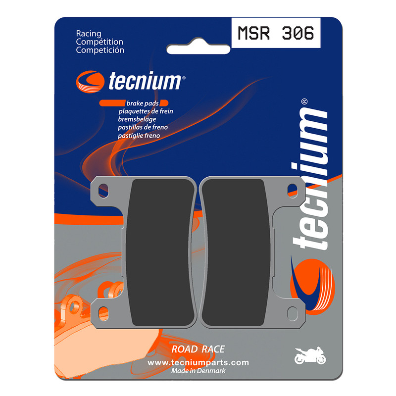 Plaquettes de frein TECNIUM Racing métal fritté - MSR306
