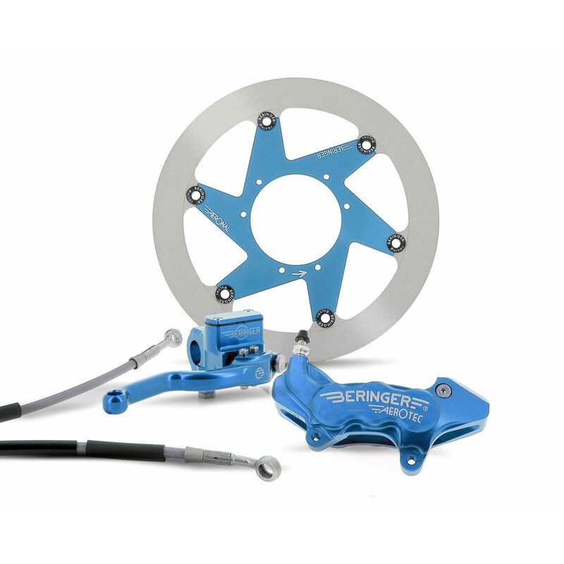 Kit freinage BERINGER Top Race roue 17'' étrier Aerotec® radial 4 pistons  bleu Yamaha YZ/