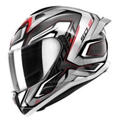 Casque Givi 50.9 Atomic Red/Glossy Silver
