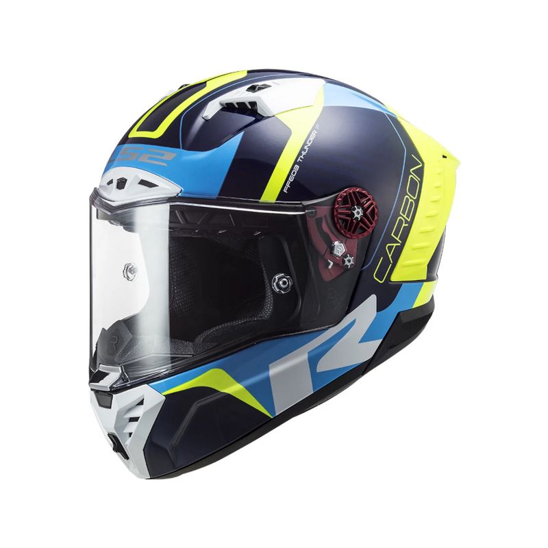 Casque LS2 FF805 Thunder Racing Carbon Blue Yellow