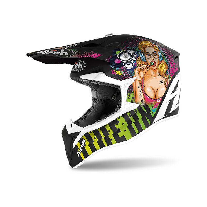 Casque Airoh Wraap Youth Pin Up Mat