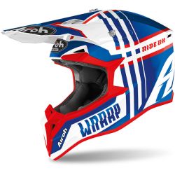 Casque Airoh Wraap Youth Broken Blue/Red