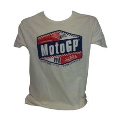 T-shirt Von Duch Live Moto GP Blanc/Damier