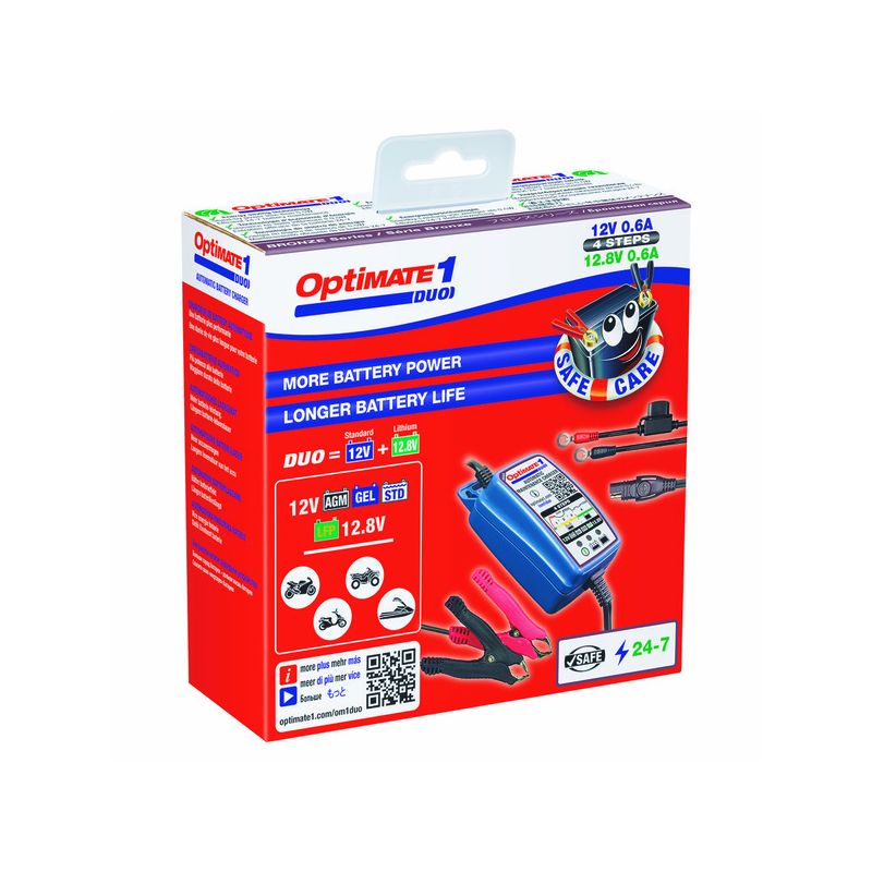 Chargeur Optimate 1 Duo Standard & Lithium