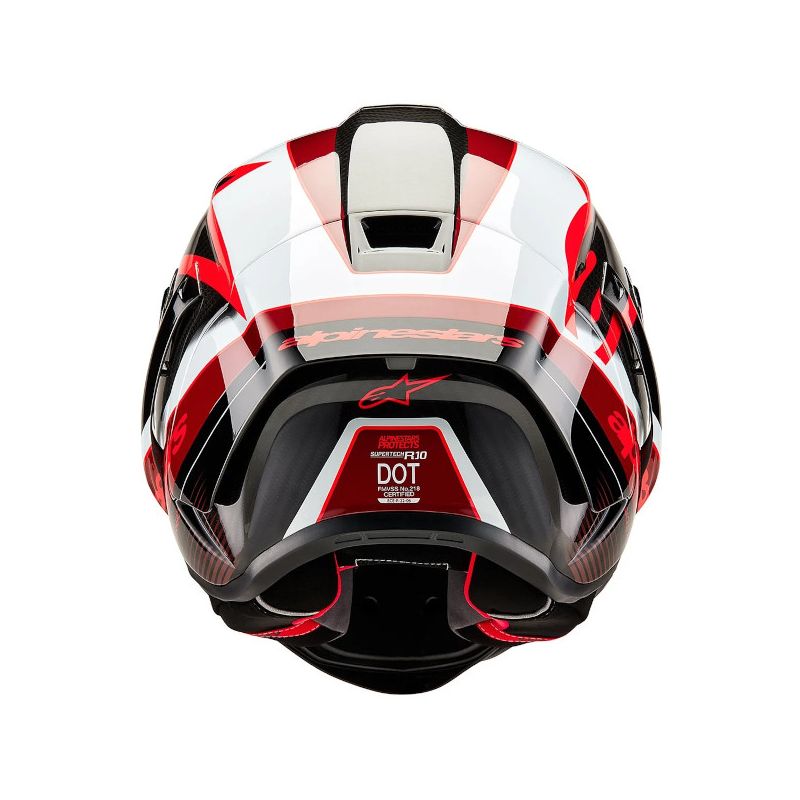 Casque Alpinestars Supertech R10 Team Black Carbon/Red/White