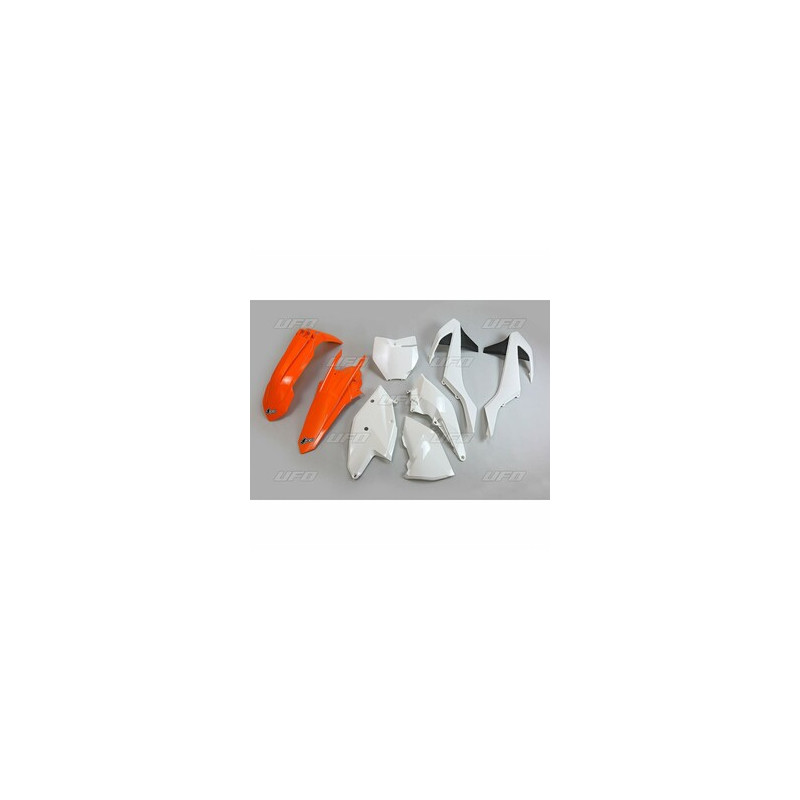 Kit plastique UFO origine (2017) orange/noir/blanc KTM