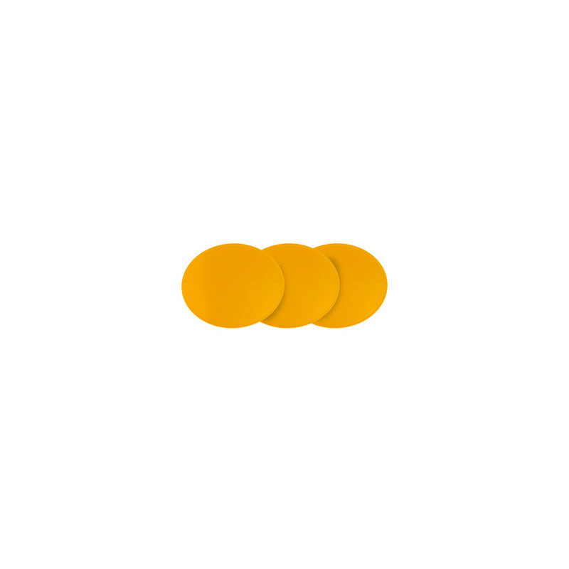 Plaque numéro frontale PRESTON PETTY ovale jaune - pack de 3