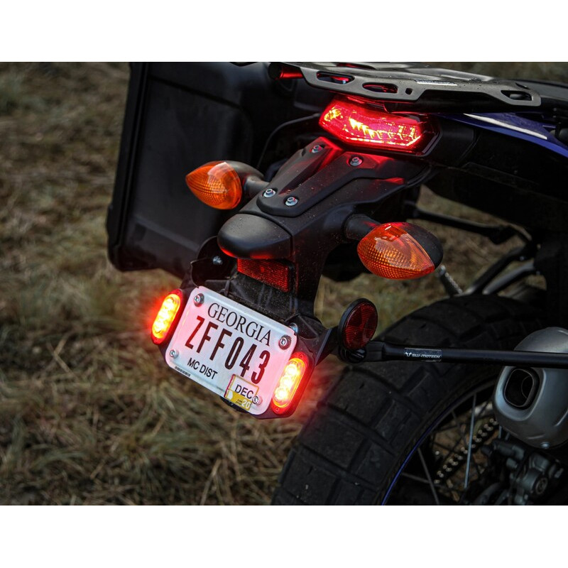 Support de plaque d'immatriculation feu arrière Led blanche moto enduro  cross motard