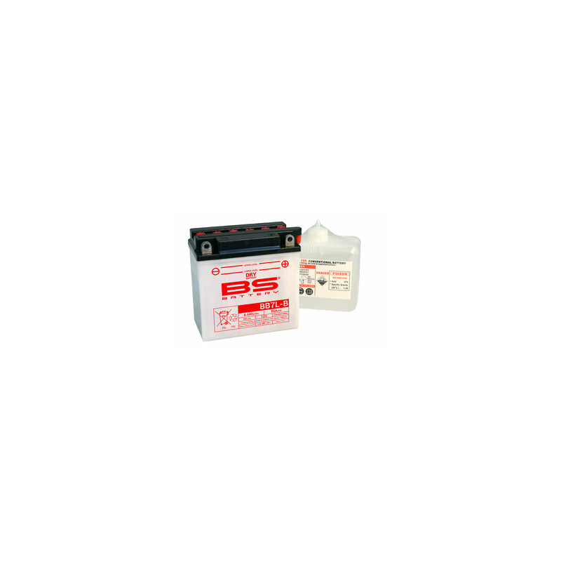 Batterie BS BATTERY Haute-performance avec pack acide - BB7L-B