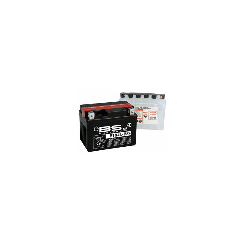 Batterie BS BATTERY sans entretien avec pack acide - BTX4L