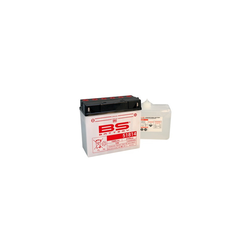 Batterie BS BATTERY conventionnelle avec pack acide - 51814 (12C16A-3B)