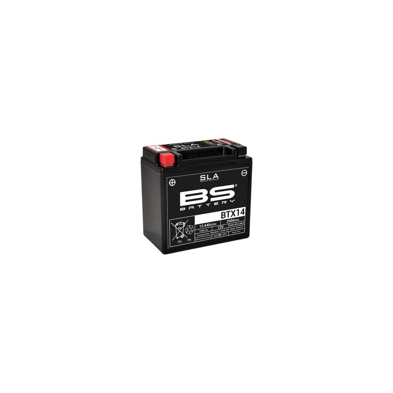Batterie BS BATTERY SLA sans entretien activé usine - BTX14