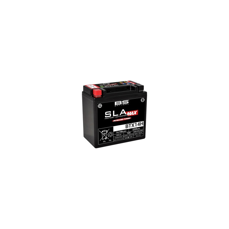 Batterie BS BATTERY SLA Max sans entretien activé usine - BTX14H