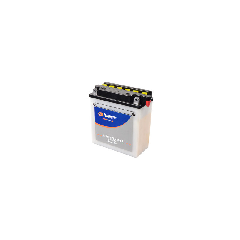 Batterie TECNIUM conventionnelle avec pack acide - 12N5-3B