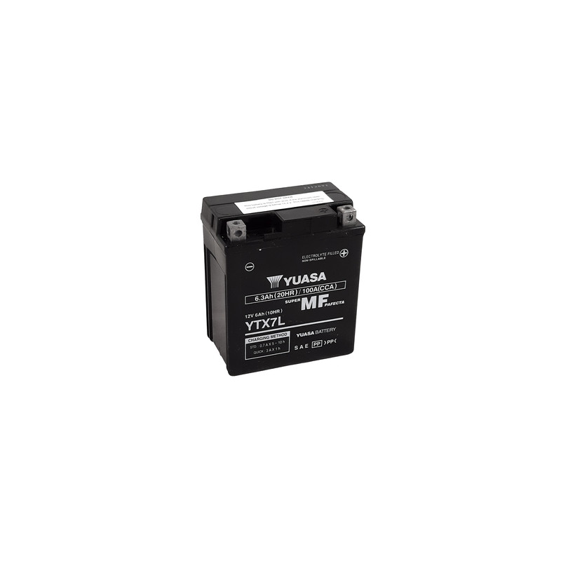 Batterie YUASA W/C sans entretien activée usine - YTX7L FA