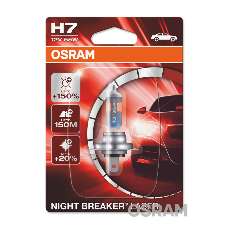 Osram H7 Night Breaker Laser Nouvelle Génération +150%