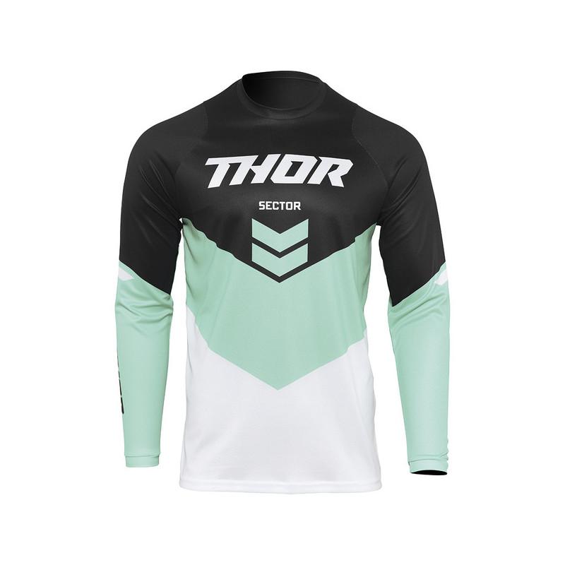 Maillot Sector Chev Thor Noir/Blanc/Mint