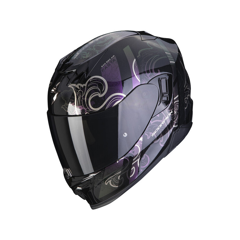 Casque Intégral Moto - Scorpion Exo-520 Evo Fasta Noir/Violet