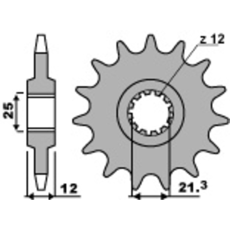 Pignon PBR acier standard 823 - 520