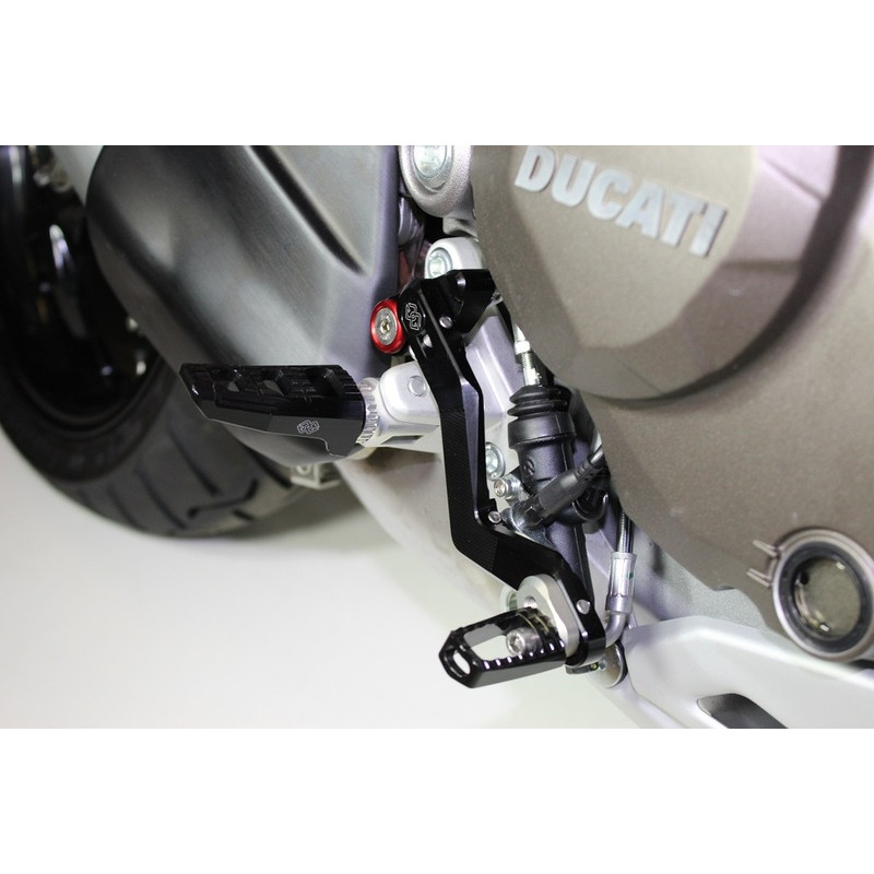 Kit commandes GILLES sélecteur + pédale de frein titane Ducati Multistrada 950/1200