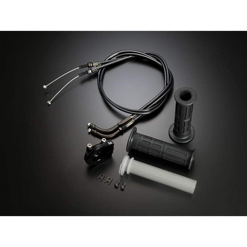 Kit poignée de gaz et support de câbles YOSHIMURA pour carbu TMR-L / FCR-L - 115mm